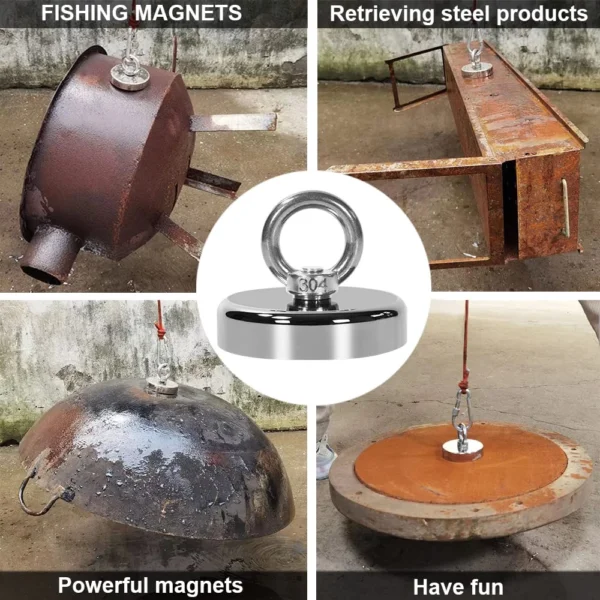 Super Strong N45 Neodymium Magnet for Fishing and Salvage