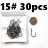 500 Pieces Set Strong Carbon Steel No 3 12 Fishing Hooks Single Circle Fishing Hook Fly Fishing Jip Barbed Carp Hooks Sea Tackle Accessories