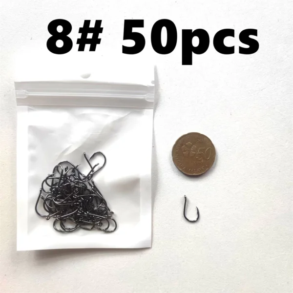 500 Pieces Set Strong Carbon Steel No 3 12 Fishing Hooks Single Circle Fishing Hook Fly Fishing Jip Barbed Carp Hooks Sea Tackle Accessories