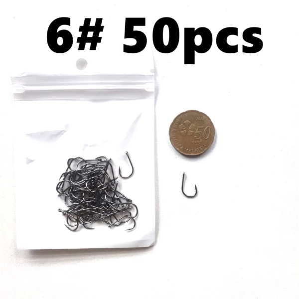 500 Pieces Set Strong Carbon Steel No 3 12 Fishing Hooks Single Circle Fishing Hook Fly Fishing Jip Barbed Carp Hooks Sea Tackle Accessories