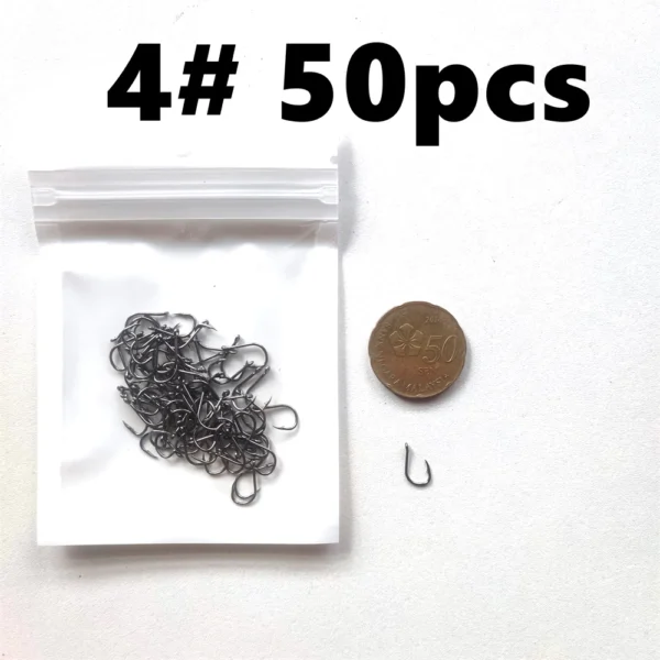 500 Pieces Set Strong Carbon Steel No 3 12 Fishing Hooks Single Circle Fishing Hook Fly Fishing Jip Barbed Carp Hooks Sea Tackle Accessories