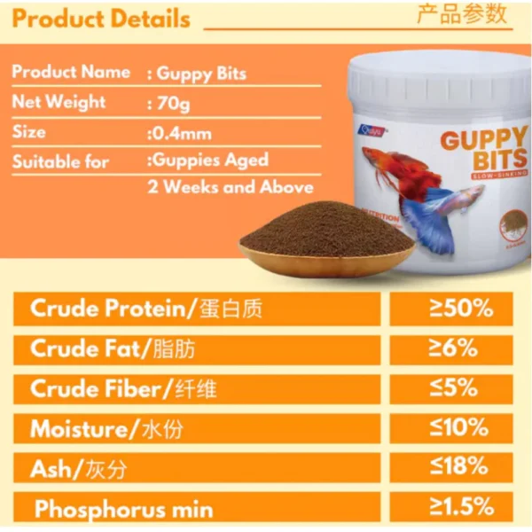 my-11134207-7ras8-m6f1jwm0zc826e.webp Fish Food Nutrient Rich Guppy Feed Stronger Growth