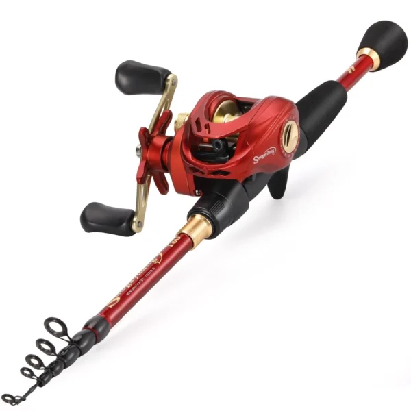 Telescopic Fishing Rod Ultralight 18 1BB Baitcasting Reel 7 2 1 Gear Ratio Max Drag 10kg