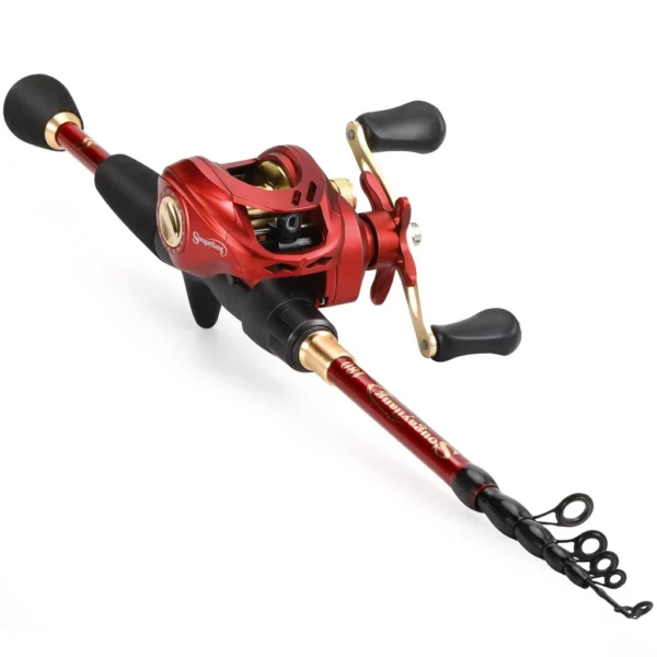 Telescopic Fishing Rod Ultralight 18 1BB Baitcasting Reel 7 2 1 Gear Ratio Max Drag 10kg