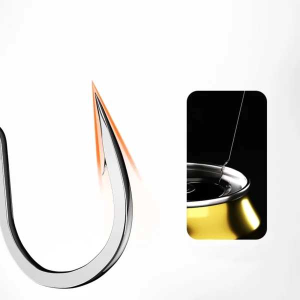 12pcs Fishing Flipping Hook Automatic Anti Running Fish Anti Drop Line Double Barb With Titanium Manganese Alloy Magic Handy