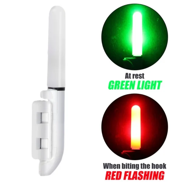 Explosive Flash Fishing Rod Lightstick Removable LED Float Pole Light CR425 Battery Glow Stick Snap on Electronic Pole Light Outdoor Fishing Tackle