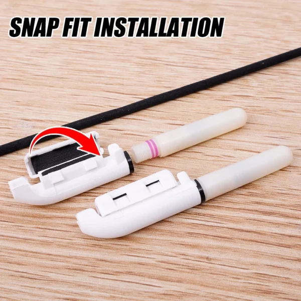 Explosive Flash Fishing Rod Lightstick Removable LED Float Pole Light CR425 Battery Glow Stick Snap on Electronic Pole Light Outdoor Fishing Tackle