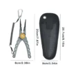 Aluminum Alloy Fishing Pliers Lightweight Fishing Tackle Pliers Braid Equipped With Sheath And Lanyard Playar