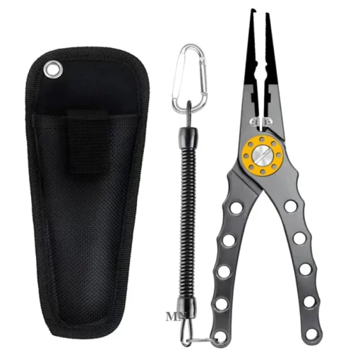sg-11134201-7rdwq-mchhes2ru8gk16.webp Aluminum Alloy Fishing Pliers Lightweight Fishing Tackle Pliers Braid Equipped With Sheath And Lanyard Playar