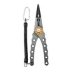 Aluminum Alloy Fishing Pliers Lightweight Fishing Tackle Pliers Braid Equipped With Sheath And Lanyard Playar